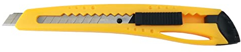 D.RECT 9 mm Cuttermesser 2085 Abbrechklinge Teppichmesser Folienmesser Kartonmesser mit Arretierung Bastelarbeiten Profi Cutter/Messer, Mehrfarben