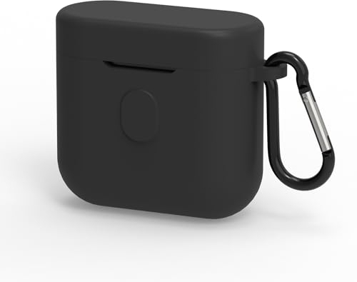 Geekria Silikon-Schutzhülle, kompatibel mit Bowers & Wilkins PI5 True Wireless Ohrhörern, schützende Kopfhörer-Schutzhülle mit Schlüsselanhänger-Haken, Ladeanschluss, Front-LED sichtbar