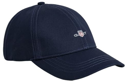 GANT Shield Cotton Twill Cap Casquette de Baseball, Evening Blue, S-M Enfants Unisexes