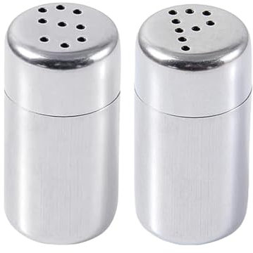 JCUGSBS Set Sale e Pepe in Vetro,saliera,saliera da tavola Ø2.5x4.6 cm Lavabili in lavastoviglie La Confezione Contiene 2pz