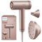 Philips Hochgeschwindigkeits-Haartrockner Serie 8000, ThermoShield Advanced, Ionic, Stylingdüse & Diffusor, Kopfhautpflege, 1400 W, Rose Champagne, Modell BHD837/10