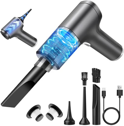 TENGWUDZ Handheld Vacuum Cordless Portable Mini Car Vacuum Cleaner with Blower Lightweight Powerful Cordless Vacuum for Car House Cleaning