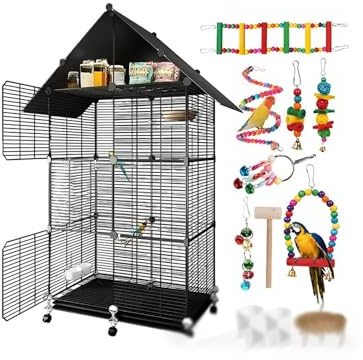 Flight Cage Luxury Villa Bird Cage for Parrots Complete New Type Birdhouse & Nest