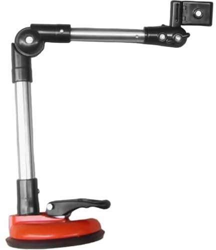 Soporte para paraguas con ventosa portátil, abrazadera para paraguas, soporte de conector multifunción de acero inoxidable, telescópico giratorio plegable gratuito de desmontaje rápido, jardín