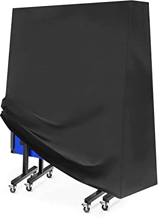 Trintion Tischtennisplatte Abdeckung Wasserdicht Pingpong Schutzhülle Winddicht UV-Beständiges Schwerlast Reißfest Tischtennis Abdeckhaube 165×70×185cm