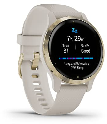 Garmin 010-02429-11 Smartwatch, Beige, Small