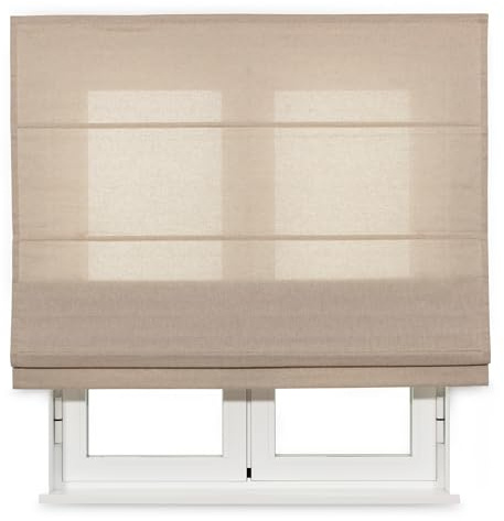VIEWTEX | Estor Plegable Traslúcido Sack Rústico Arena 120 X 210cm | para Puertas y Ventanas|Fabricado en España | Garantia 5 años