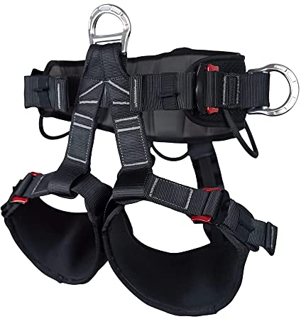 SOB Klettergurt Hochfestem Polyester Sicherheitsgurt Mehrzweck für Feuerrettung Bergsteigen Hochniveau Rescue Höhlenforschung Feuerrettung Equip