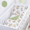 Baby Safe Duvet Cover Cot Newborn 120 x 90 cm Duvet Cover Cot 100% Organic Cotton Oeko-Tex Certified Sheets Single Bed Baby Bedding Set Jungle