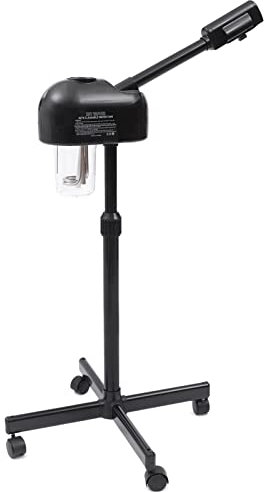 Steamer facciale professionale per sauna facciale con funzione ozono e vapore caldo, schermo LCD, per salone e casa, rimozione di punti neri