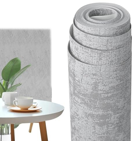 Papel tapiz adhesivo para dormitorio, papel tapiz texturizado de hormigón impermeable, rollo de papel tapiz multiusos para cafetería, restaurante, trabajo, dormitorio