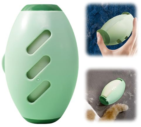 Wiederverwendbare Fusselrollen, 2025 Neuestes Waschbarer Mini Tierhaarentferner Fusselrolle, Kompakt Tragbar Fusselroller für Tierhaare Kleidung Haare Staub (Grün)