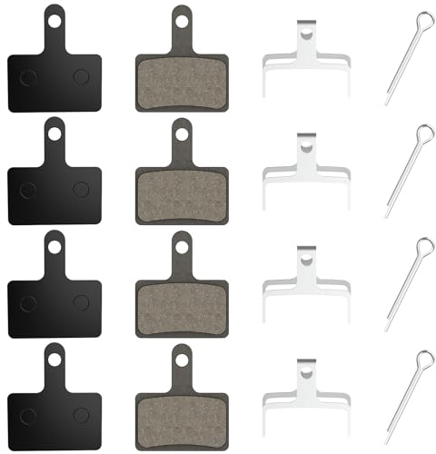 Joogee 4 Piezas Pastillas de Freno,Metálica Pastillas Freno Bicicleta Bike Universal Standard Brake para B01s TRP Tektro Deore M315 M355 M365