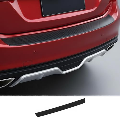 VEADONS Rear Bumper Protector for VW Atlas Cross Sport 2020–2025 2026 MQB, 35.4in Carbon Fiber Texture Guard, Anti-Scratch Paint Protection Strip, Trunk Sill Protector for Car