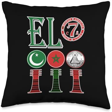 El Moorish American Clothing Throw Pillow