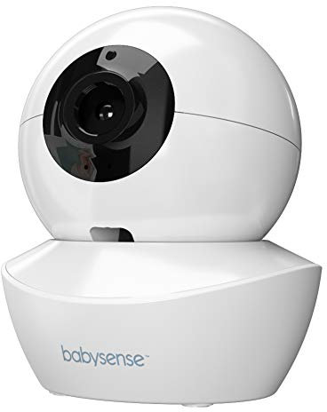 Babysense Add On Camera Video Baby Monitor HD S2, Remote Pan Tilt Zoom, Two-Way Talk Audio, Long Range, Night Vision, Night Light, Lullabies, Temperature Monitoring