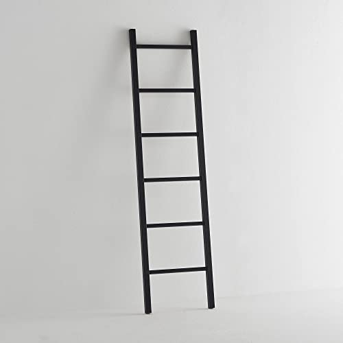 ARHome Escalera Decorativa, 160 x 40 cm, Azul Noche, Escalera para Ropa, Toallero, Made in Italy