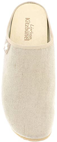 Living Kitzbühel Pantoffel Schweizer Kreuz Sand Größe EU 38