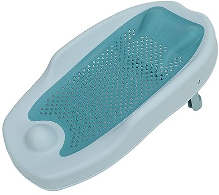 Baby-Badewannenstütze, Faltbare Babybadewanne mit Hohlmuster für Babys (Blau)