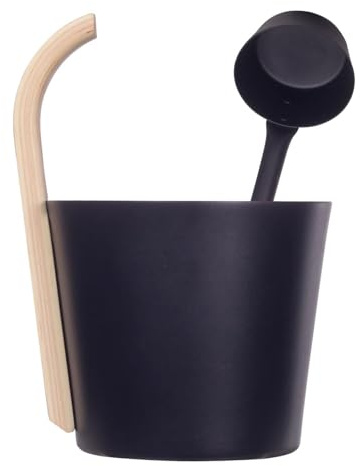 Set di secchio per sauna – Contenitore per secchio in alluminio per barilotto per sauna da bagno da 7 L, per sauna asciutta di fabbricazione pulita per casa, centro benessere, bagno, baig