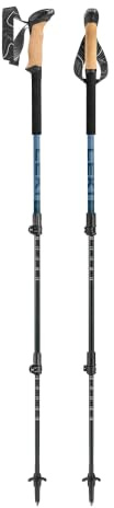 LEKI Makalu Cork Lite Trekking Poles-Stone Blue Light-Blue Dark-90-125cm