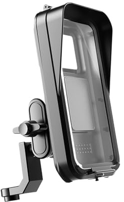 Ranley Support Téléphone pour Scooter Électrique,Support Étanche Vélo avec Housse de Pluie - Accessoire Moto Vélo pour Navigation Vidéo Appel - Enregistrement Randonnée Streaming Route