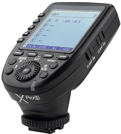 Godox Xpro-S TTL Blitzauslöser für Sony-Kameras, Wireless Flash Trigger Fernauslöser für a7II, a7, a99, ILCE-600L, A9, A7R, A7RII, DSC-RX-10