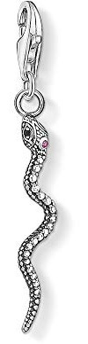 Thomas Sabo Women Charm Pendant Snake Charm Club 925 Sterling SIlver 1805-640-7