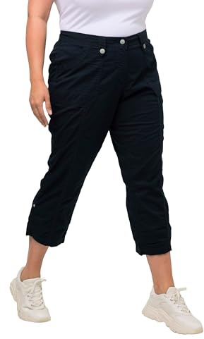 Ulla Popken dam Byxor Roll-tab Hem Stretch Cargo Pants