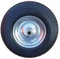FROSAL PU Schubkarrenrad 400 (380) mm pannensicher| Rad Vollgummi Schubkarre | Ersatzrad 4.80/4.00-8 Stahlfelge silber | Reifen 100 mm Breite