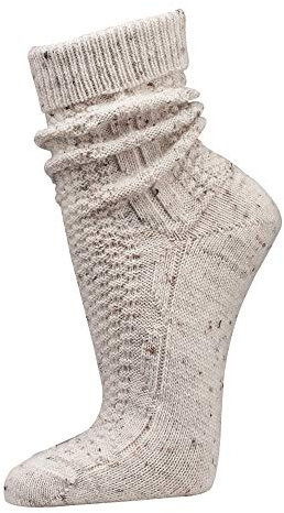 TippTexx 24 2 Paar Trachtensocken Tweed mit Anti-Loch-Garantie (as3, numeric, numeric_39, numeric_42, regular, regular, Natur, 39-42)