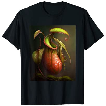 Carnivorous Pitcher Plant Graphic Bug Eating House Plants T-Shirt