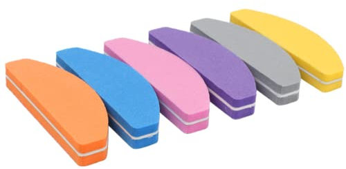 limas de uñas profesionales,6 Pcs Limas de uñas Set 100/180 Lima de Bloque Pulidores de Uñas para uñas naturales Lima de uñas Mujeres Herramienta de manicura. Buffer Schleifblöcke