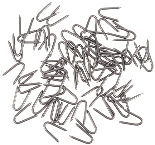 Hemobllo 70 Pezzi Fissaggi per Recinzione a Forma di u per Giardino Terreno Fissatore per Prato Fissaggio da Giardinaggio