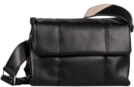 TOM TAILOR Denim Allya Damen Umschlagtasche Umhängetasche Klein Schwarz
