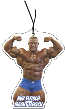 2x Markus Rühl - Nur Fleisch macht Fleisch Duftbaum Auto Lustig, Duftspender, Car Air Freshener, Duftanhänger, Tuning Set