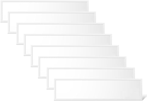 WSU Lights 8x LED Panel 120x30cm, Deckenleuchte, 3900lm, 4000K, 36W, inkl. Trafo, Rasterleuchten, Einlegeleuchte, Büroleuchten (4000K, 8 Stück)