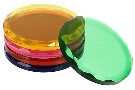 Healeved 5pezzi Vassoio per Extension Ciglia in Vetro Disco Supporti per Colla per Innesto Ciglia Strumenti per Colla da Ragazza