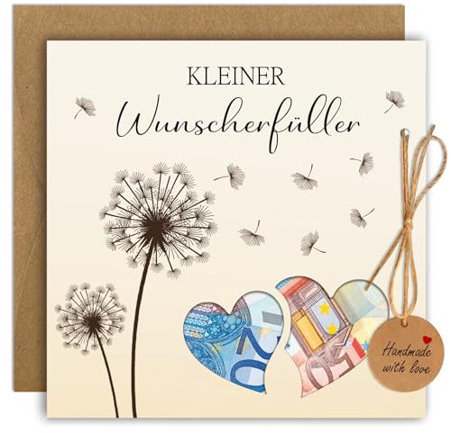 BOYATONG Wunscherfüller Geldgeschenk Verpackung - Geburtstagskarte Geldgeschenk - Geldgeschenke Geburtstag Jugendweihe Konfirmation Weihnachten Reise