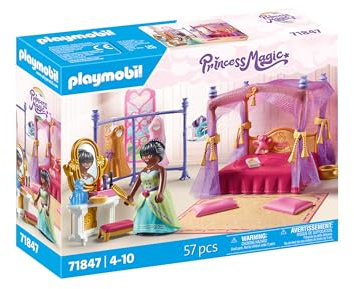 PLAYMOBIL | Princess Magic | Camera da Letto della Principessa con Spogliatoio | Set della Corte Reale | Gioco da Favola per Bambini dai 4 Anni in su | 71847