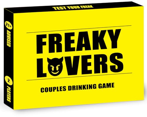 Trikendou Couple Drinking Game for Date Night to Test Your Freak, Fun Couple Game for Romantic Anniversary & Valentines Birthdays Gift (Freaky Lovers)