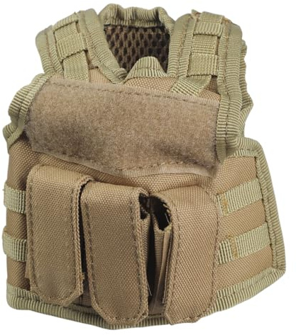 YROHGKPN Gilet de bouteille de boisson réglable, gilet tactique pour bouteille de bière, gilet miniature pour canettes ou bouteilles, décoration, facile à utiliser, gilets tactiques, vestes