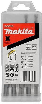 Makita B-54710 Estuche de brocas SDS-PLUS 6-8 mm