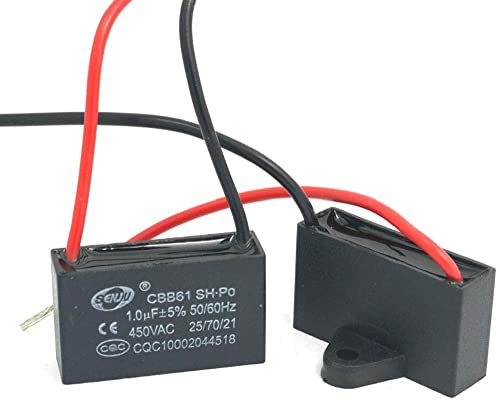 Fasizi 2st CBB61 1uF 450V AC 50/60Hz Luftkonditionering Fläkt Motor Körkondensator