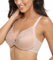 Lemorosy Women's Lace Racerback Front Closure Bra Plus Size Full Figure Unpadded Everyday Underwire for Big Bust(Beige,40D)