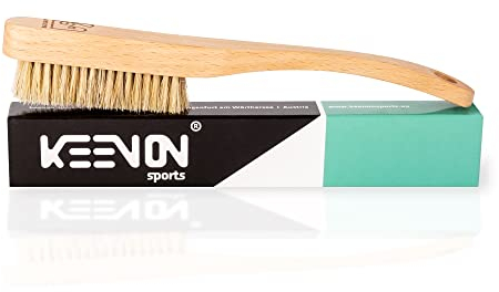 KEENON SPORTS Holz Kletterbürste – Boulderbürste – ideales Kletterzubehör - perfekt fürs Chalkbag beim Klettern und Bouldern - dichte Naturhaarborsten