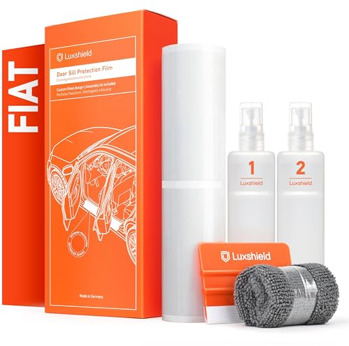 Luxshield Auto Einstiegsleisten Schutz für FIAT 500e 332 3+1 I 2020-2025 - Schutzfolie Autotür Zubehör Zierleisten Lackschutzfolie Transparent