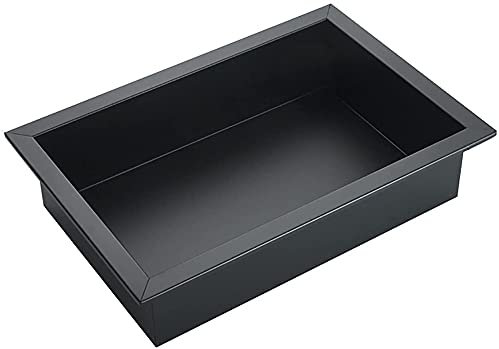 SANGOGO Niche de douche encastrée en inox 304 noir - (31.5cm×20cm×8cm)