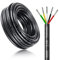 20 Meter 16AWG 5x1,5mm² Elektrischer Kabel, 5 Adriges Kabel 5V/12V/24V/300V Stromkabel Verzinntes Kupferkabel, Flexibel und Weich Niedrige Impedanz Hohe Temperaturbeständigkeit Verlängerungskabel