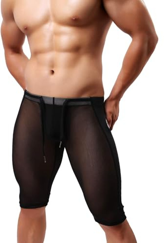 Casey Kevin Short Sexy Hommes Pantalon Court Respirant Shorts de Compression Convient pour la Course et le Yoga